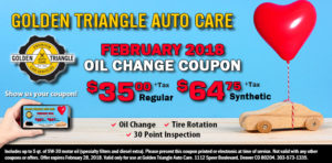 February 2018 Oil Change Coupon