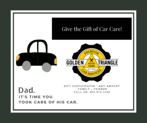 Gift Certificates for Father's Day 2019