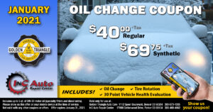 Oil Change Coupon January 2021
