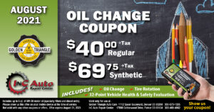 Downtown Denver Oil Change Deal $40+tax regular or $69.75+tax synthetic up to 5 qts of oil valid thru 8-30-21