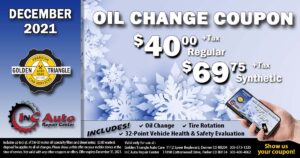 December Oil Change Deal from Golden Triangle Auto Care