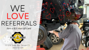 Golden Triangle Auto Care Loves Referrals earn $25 Visa Card