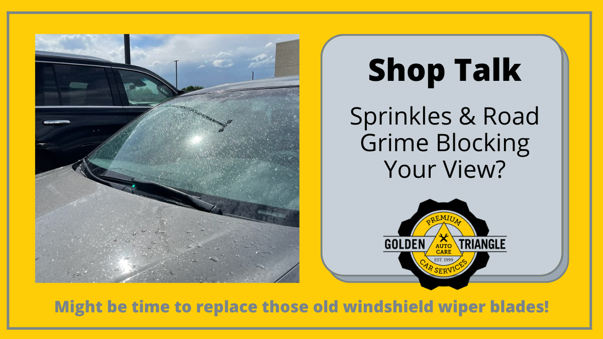 Golden Triangle Auto Care can help with a smeared windshield