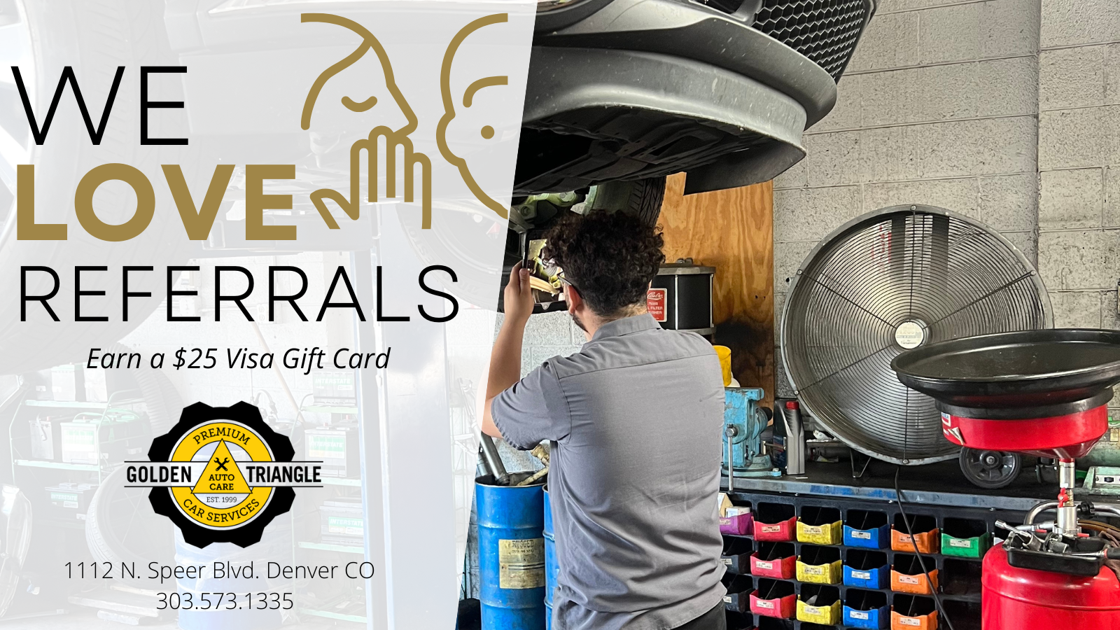 Golden Triangle Auto Care Offers $25 Visa Gift Card on Select Referrals
