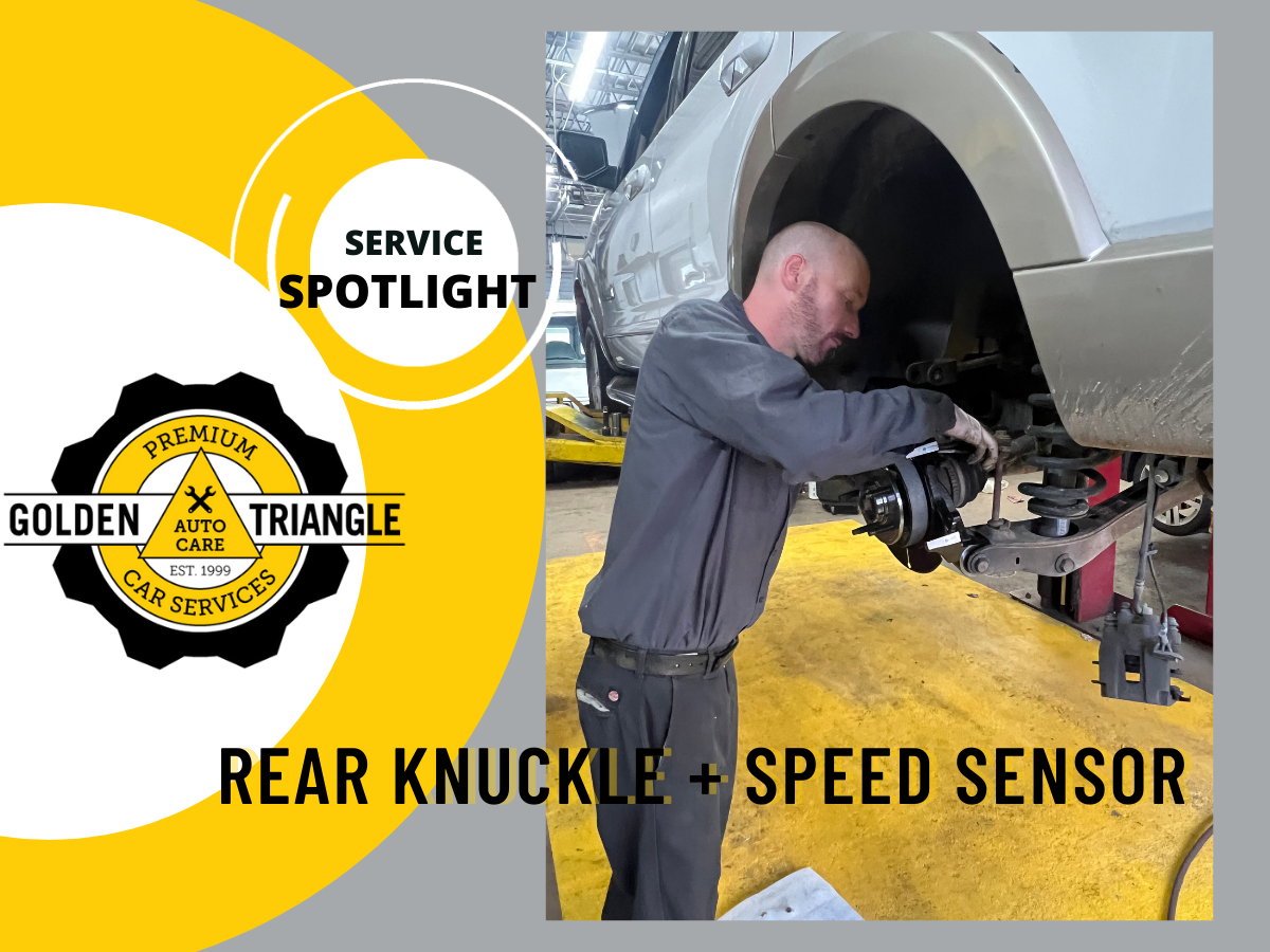 Rear Knuckle & Speed Sensor Golden Triangle Auto Repair