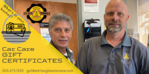Car Care Gift Certificates from Golden Triangle Auto Care Denver CO