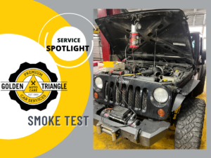 Exhaust Leak Smoke Test at Golden Triangle Auto Care